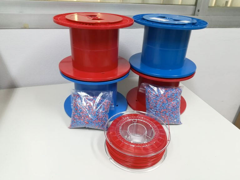 Filamentos en impresión 3D a partir de bobinas de plástico
