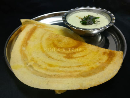 Urad dal and Wheat Flour Dosa