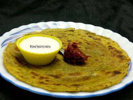 Palak Paneer Paratha