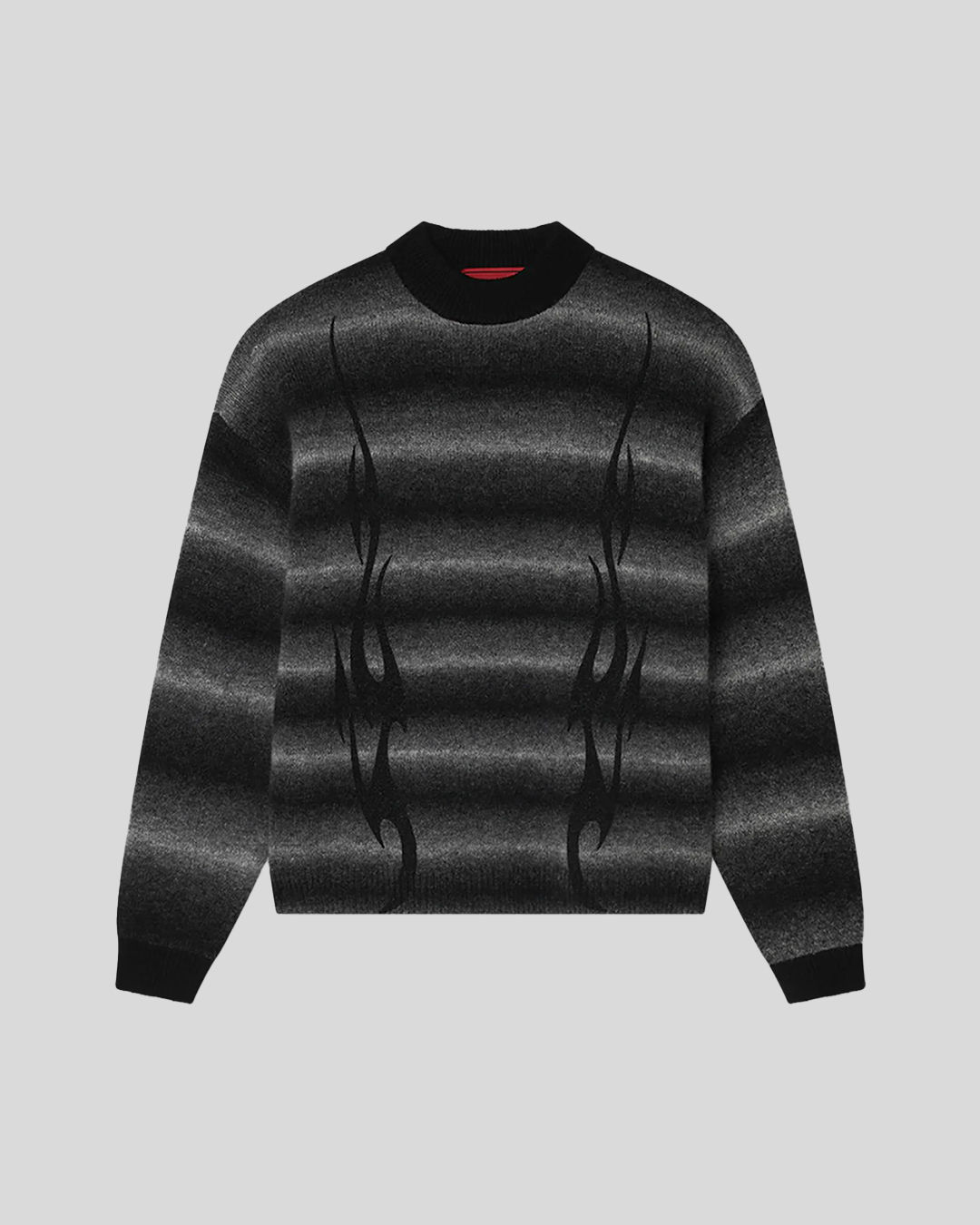 LIGHT BLUE SHADED JUMPER TRIBAL FLAMES