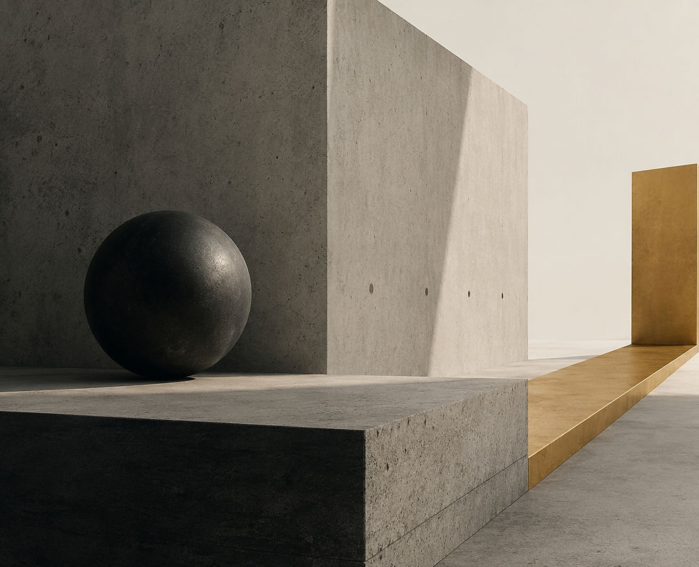 Estructura arquitectónica minimalista que simboliza la capacidad de un despacho para absorber complejidad sin degradar criterio ni coordinación.