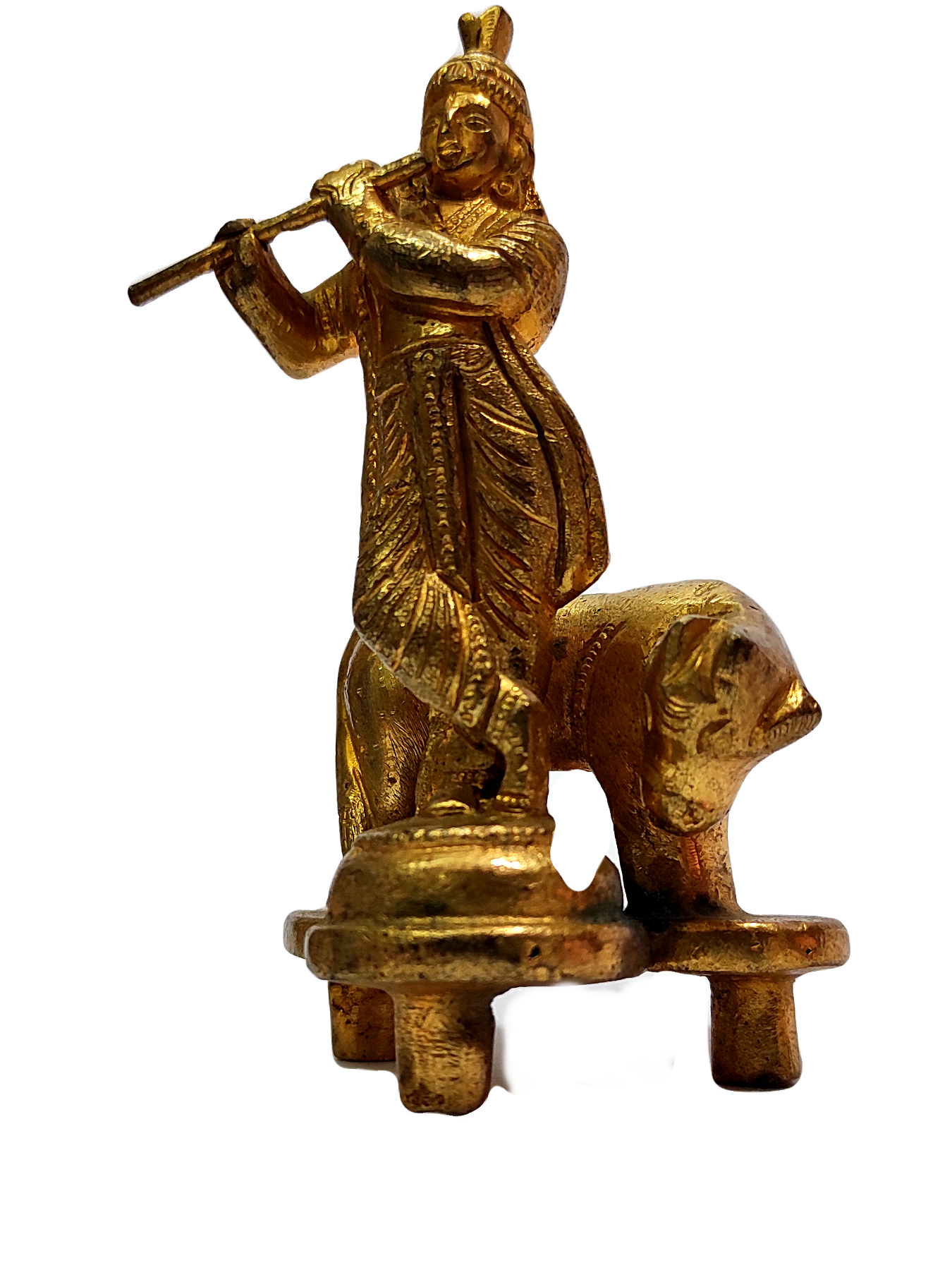 Panchaloham/Panchadhatu Lord Krishna idol (2 Inch height)