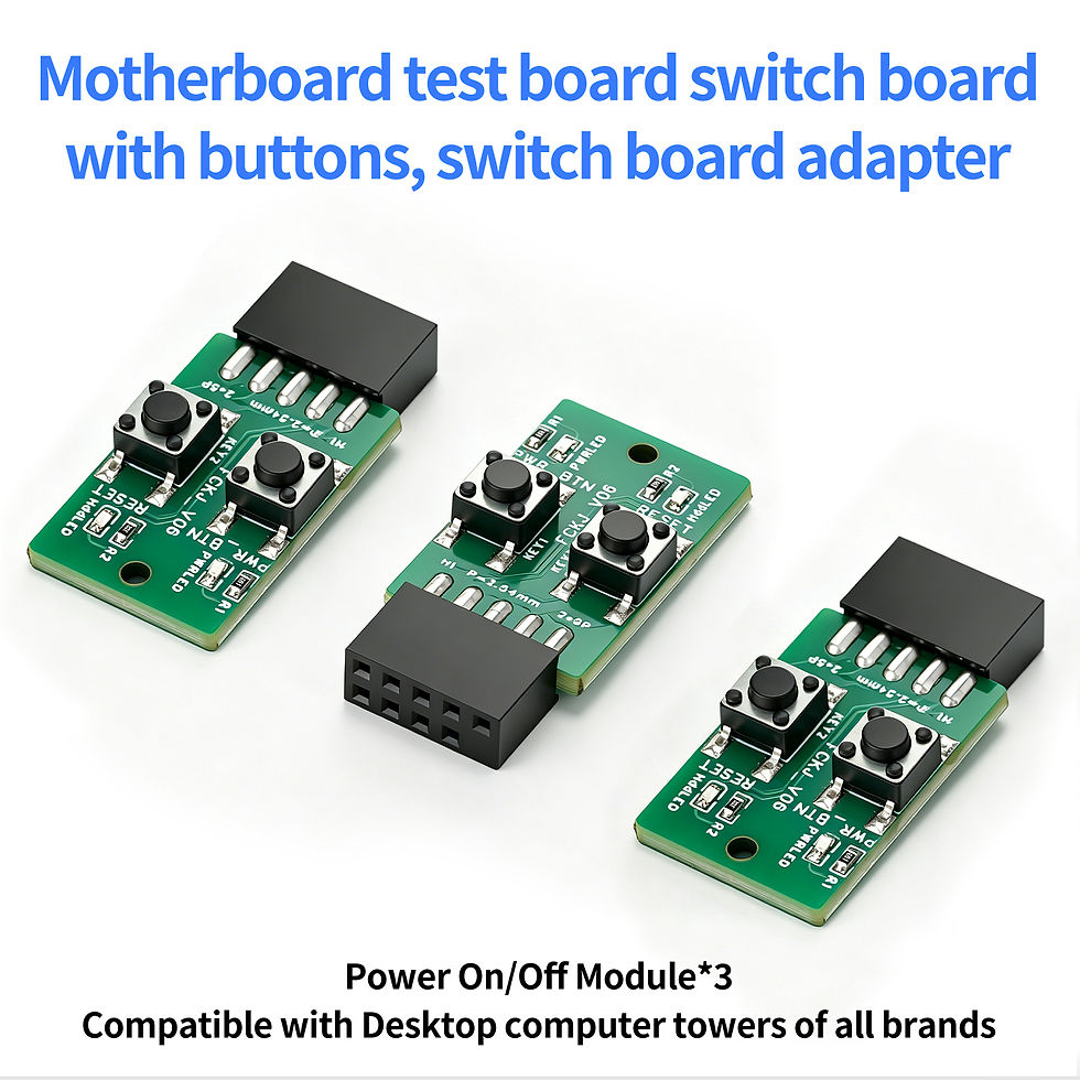 Thumbnail: PC Power Reset Switch External Module 9Pin Motherboard Header Power LED HDD Indi