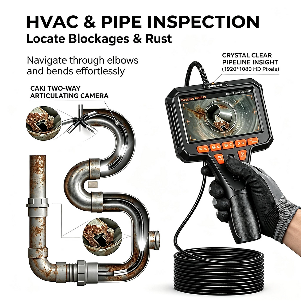 Thumbnail: 360 Articulating Borescope Industrial Endoscope 1080P 6mm 4.5inch LCD Two-Way IP