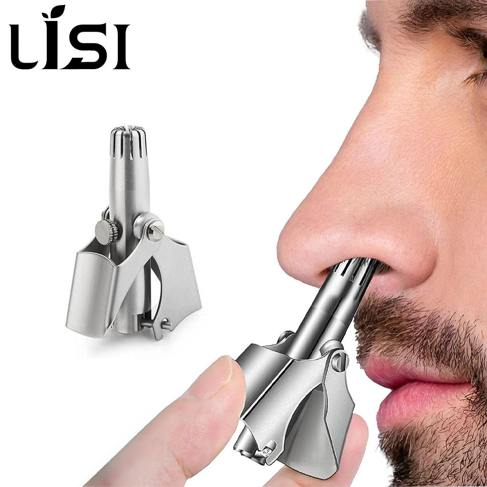 Thumbnail: LISI Washable Portable Manual Nose Hair Trimmer for Men & Women Waterproof Stain