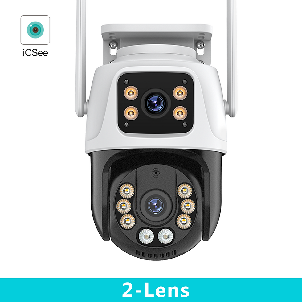 Thumbnail: Three Lens PTZ IP Camera Outdoor HD Three Screen WiFi Security Camera Auto Track