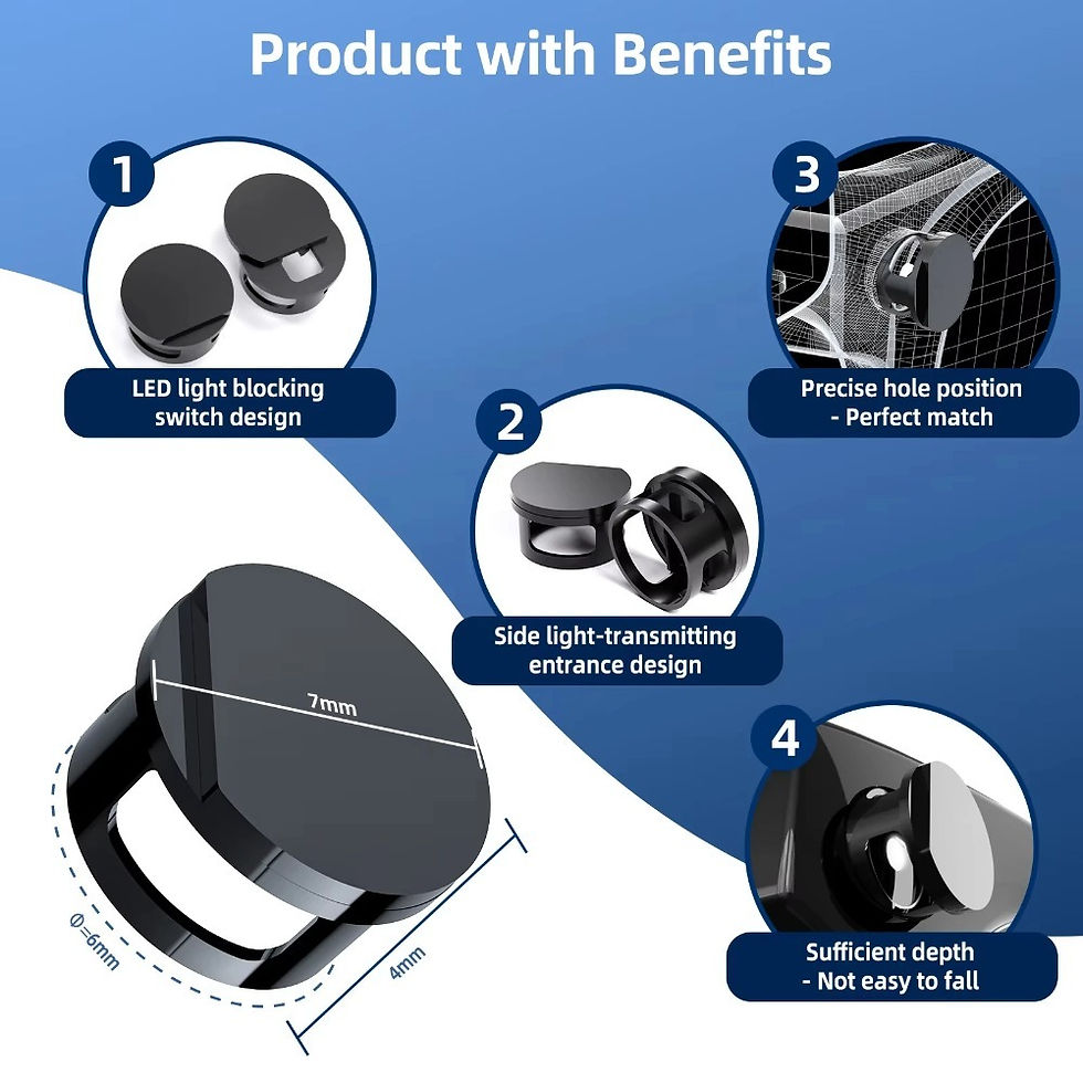 Thumbnail: Adjustable LED Light Cover for Ray-Ban Meta Oakley HSTN Smart Glasses Compatible