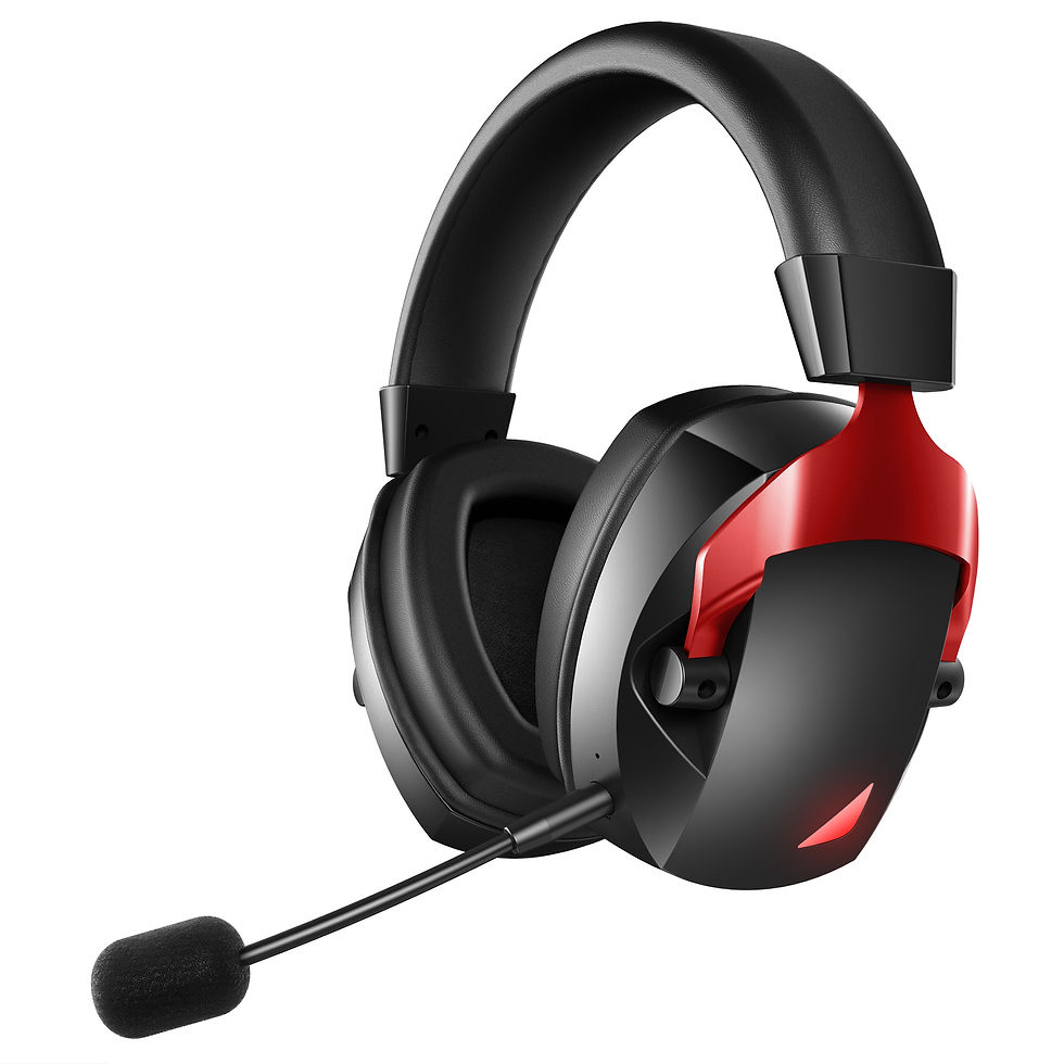 Thumbnail: Gaming Headset with Detachable Noise Cancelling Microphone,2.4G Bluetooth-USB-3.
