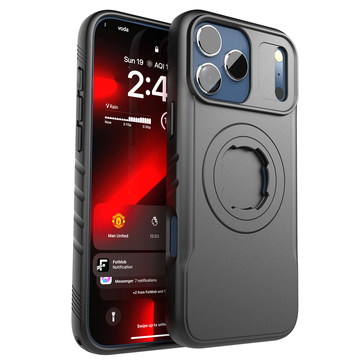 Motorcycle Holder Magnetic Shockproof Case for iPhone 17 16 15 14 Pro Max with L
