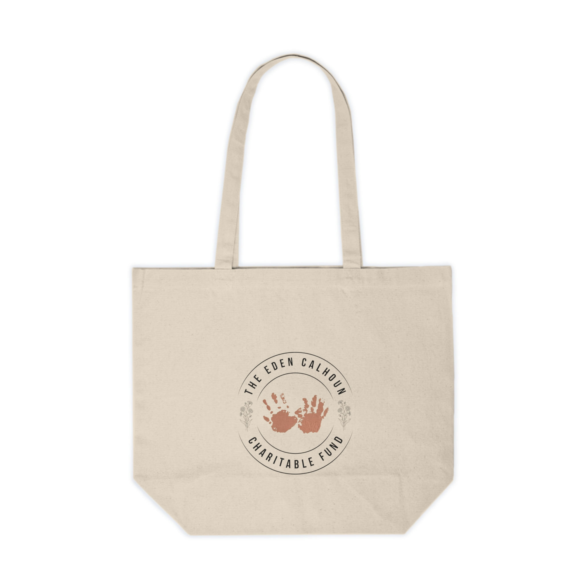 ECCF September Flower Canvas Shopping Tote