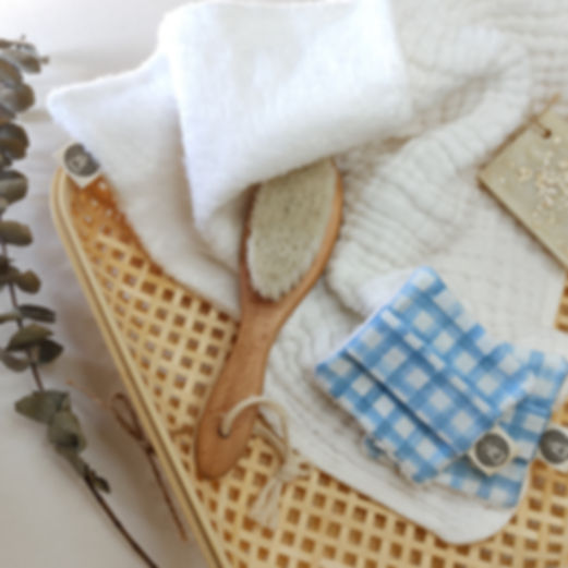 DUO LINGETTES WATERCOLOR PLAID