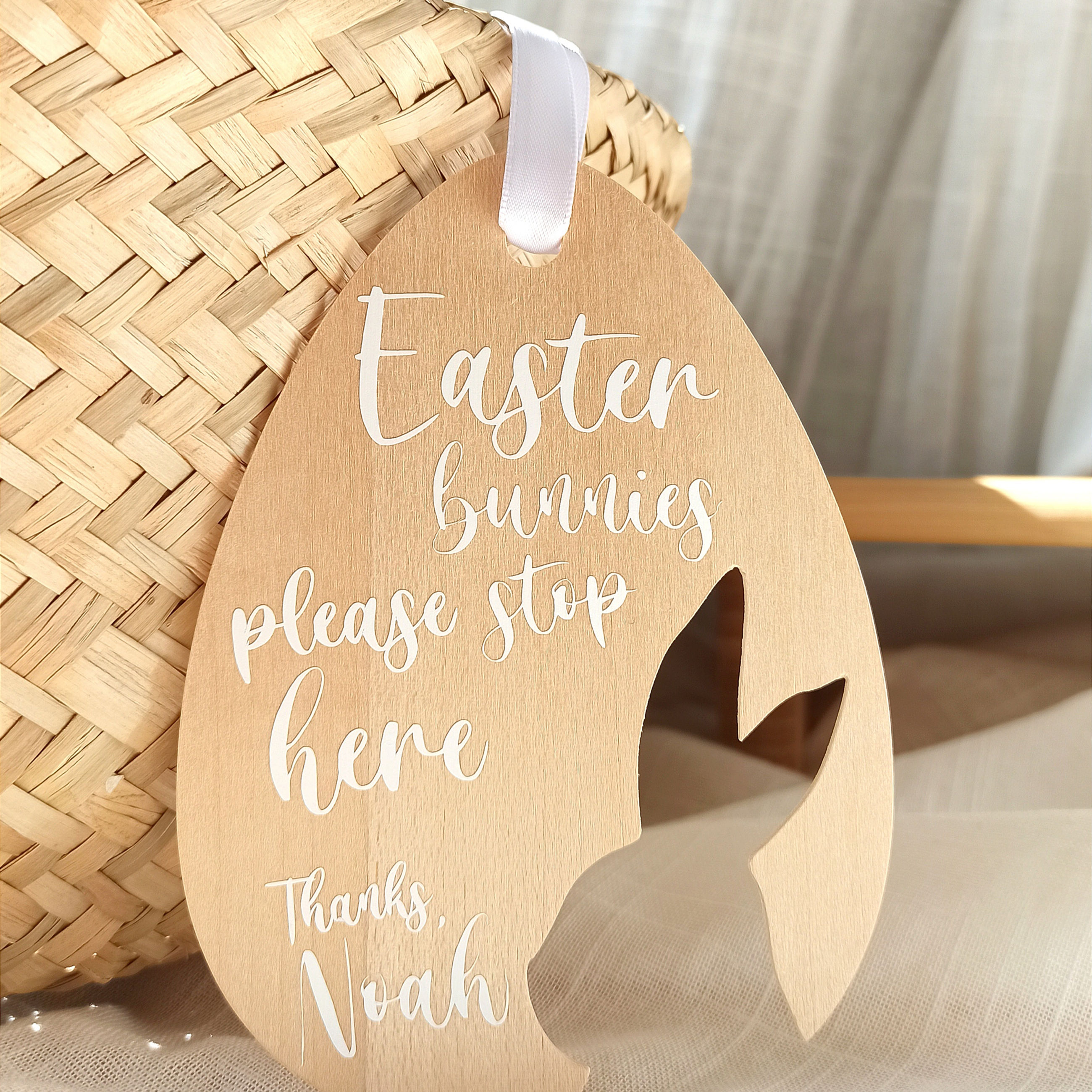 ORNEMENT de Pâques en bois