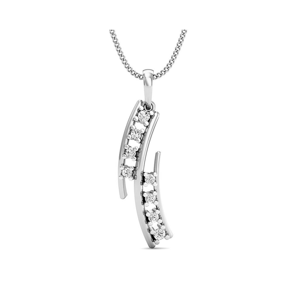 Lucy Diamond Pendant Necklace