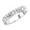 Thumbnail: Tetris Baguette and Round Cut Diamond 50% Eternity Ring