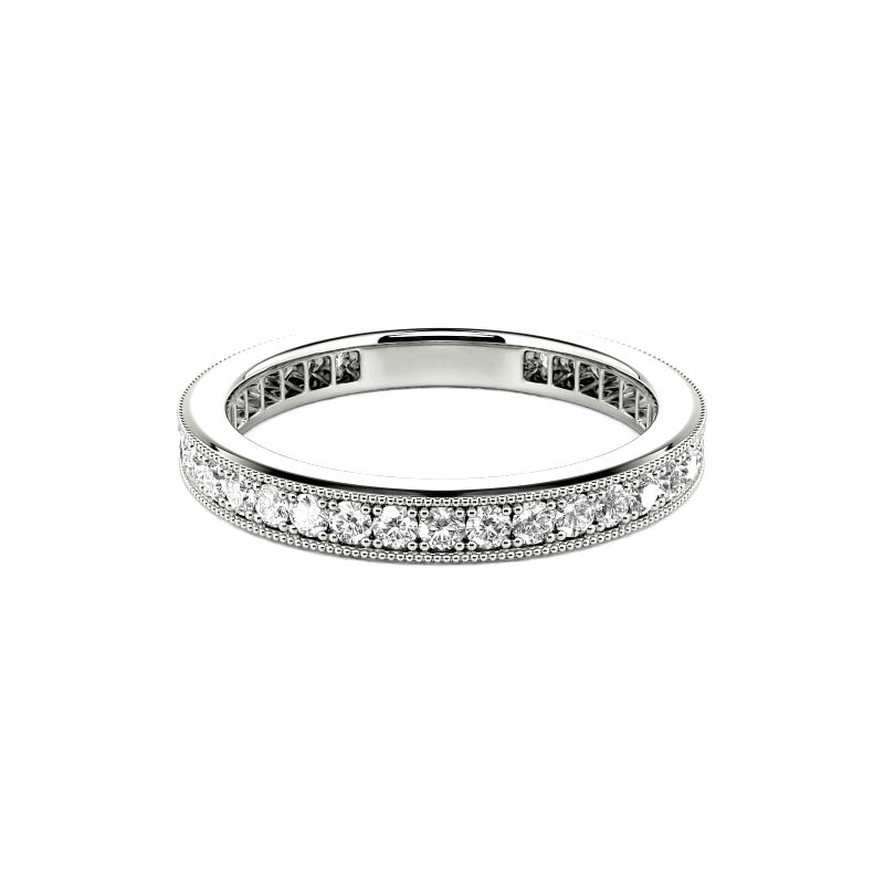 Edith Round Cut Diamond Eternity Ring