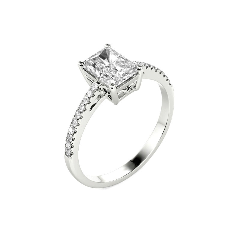 Thumbnail: Astraea Radiant Cut Diamond Engagement Ring
