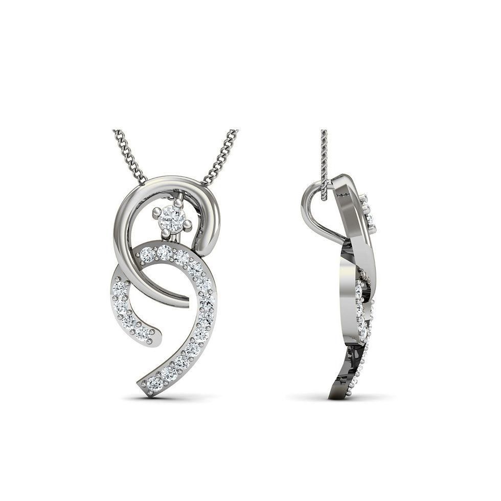 Abigail Diamond Pendant Necklace