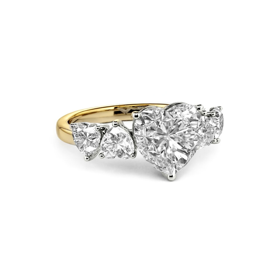 Thumbnail: Eudora Heart Cut Diamond Engagement Ring