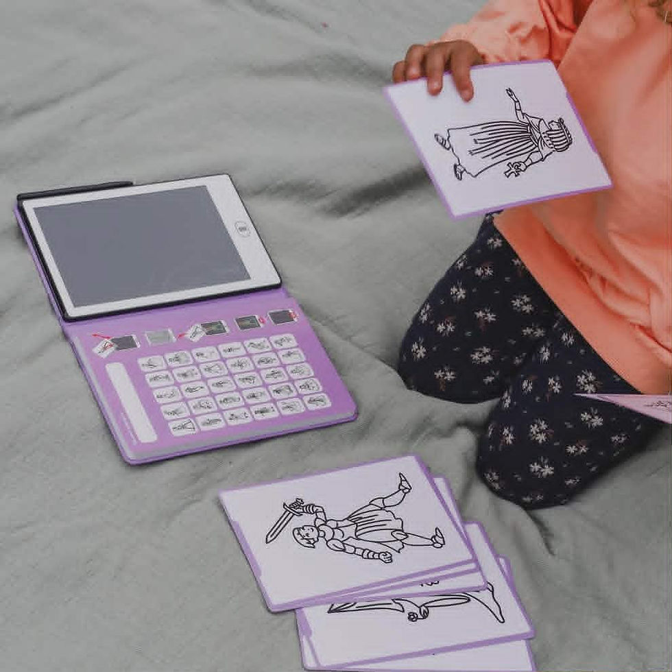 Thumbnail: KIDYWOLF: Drawing tablet with LCD screen (30 cards) - Princess