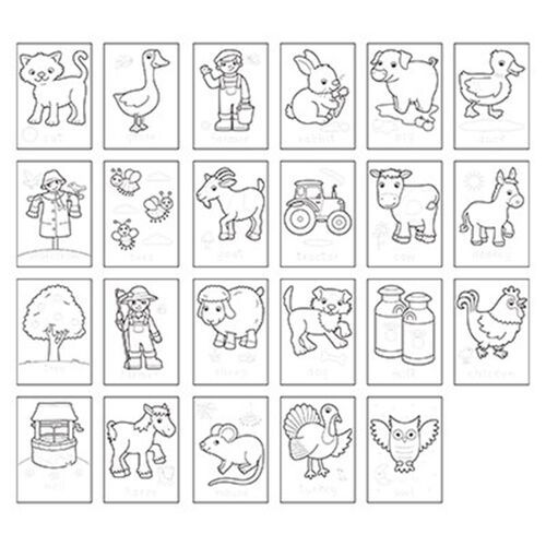 Thumbnail: Farmyard Colouring book