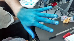Hand Blue
