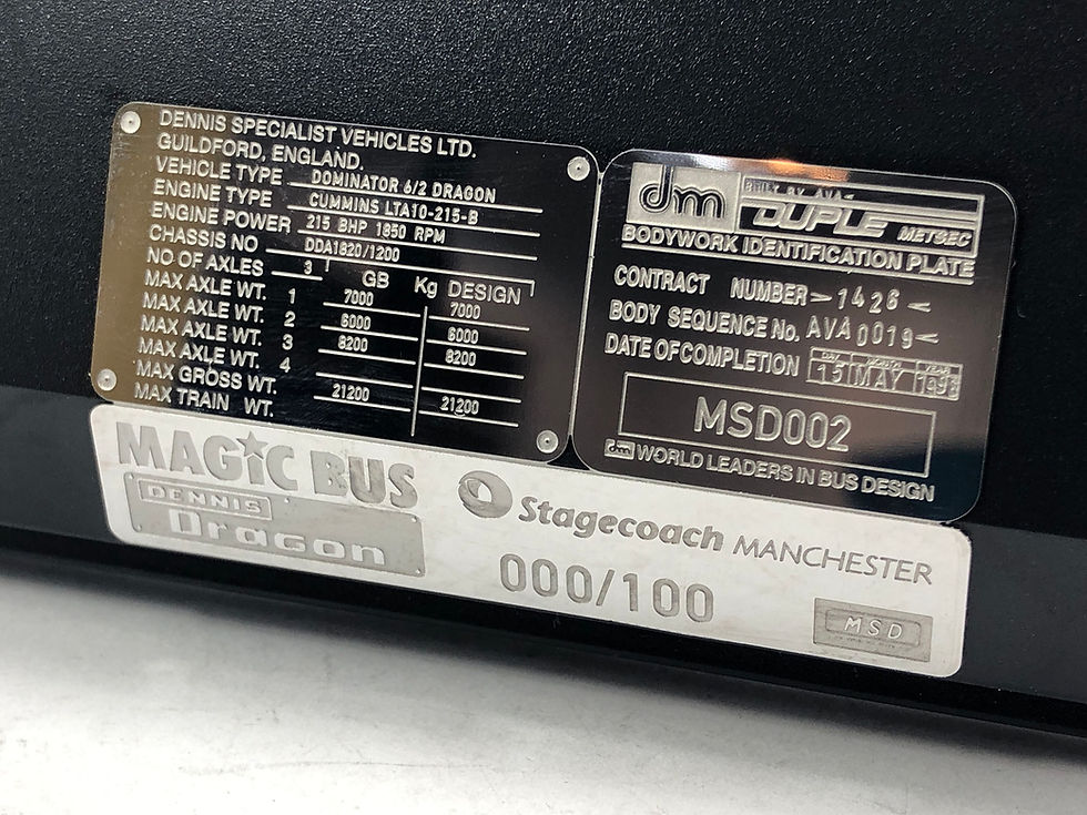 Thumbnail: STAGECOACH "MAGIC BUS" DENNIS DRAGON DUPLE METSEC 11M - SET