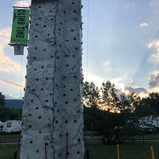 Evening campground event.
