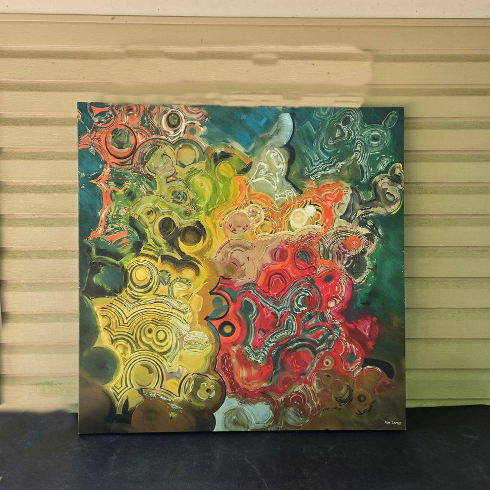 Thumbnail: Mark Lawrence 2010 Large Canvas Print Bible Inspired Christian Abstract Art