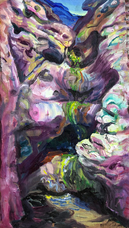 Holy Drop (Plein Air), oil on cardboard, 2023.JPEG