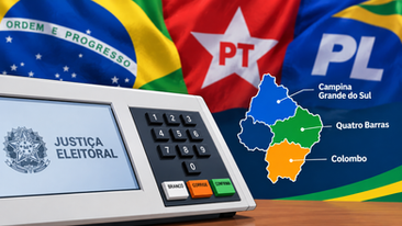 Campina Quatro Barras e Colombo: Flávio vence nas três cidades, mas Lula cresce mais no segundo turno
