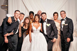 Family portrait with our mobile studio lounge