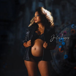 Shooting de grossesse Glam-Rock