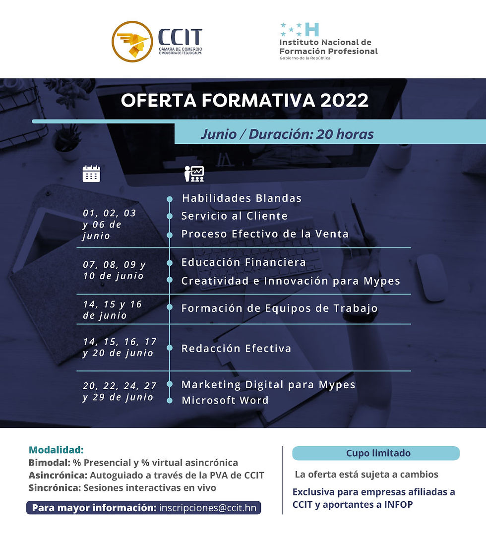 Oferta formativa - junio 2022
