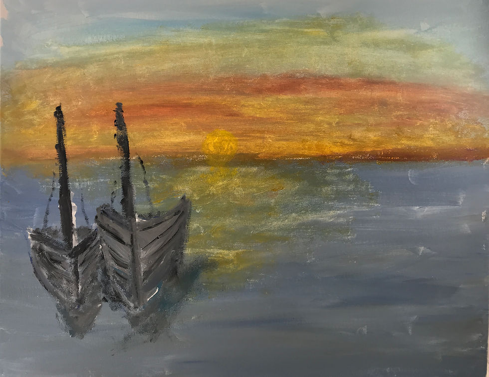 Boats at Sunset, 2018