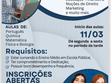 Alunos da rede pública de ensino podem ter aulas gratuitas de reforço
