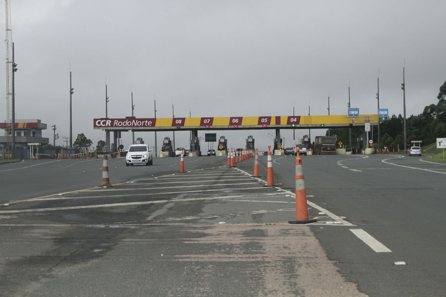 Pedágio da CCR Rodonorte na região de Ponta Grossa. Foto: Reprodução / Arquivo / Jornal da Manhã