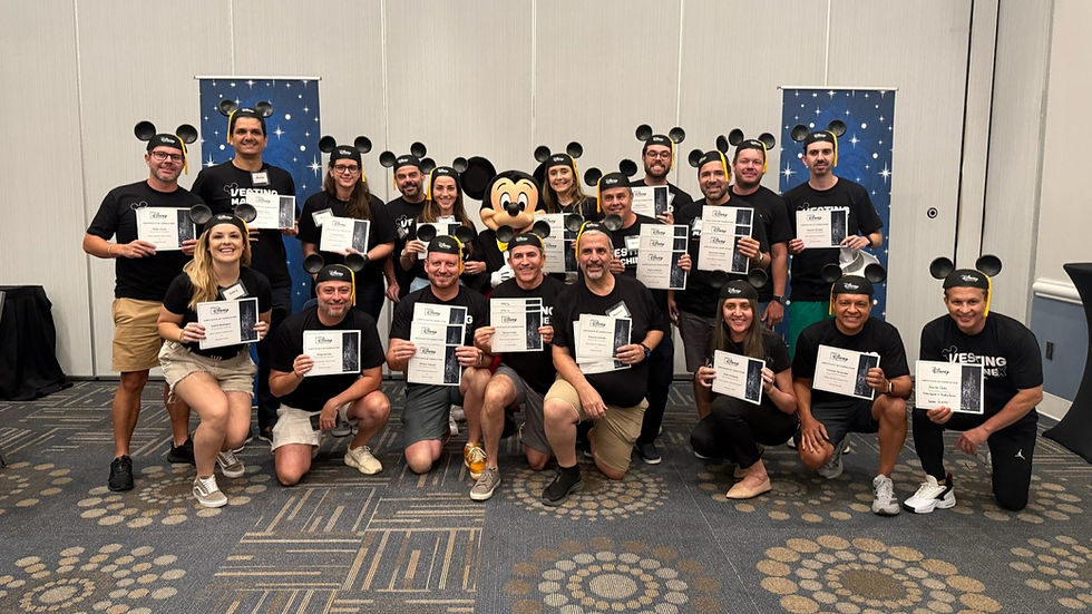 os participantes conheceram como a Disney integra cultura organizacional e liderança Foto: Divulgação