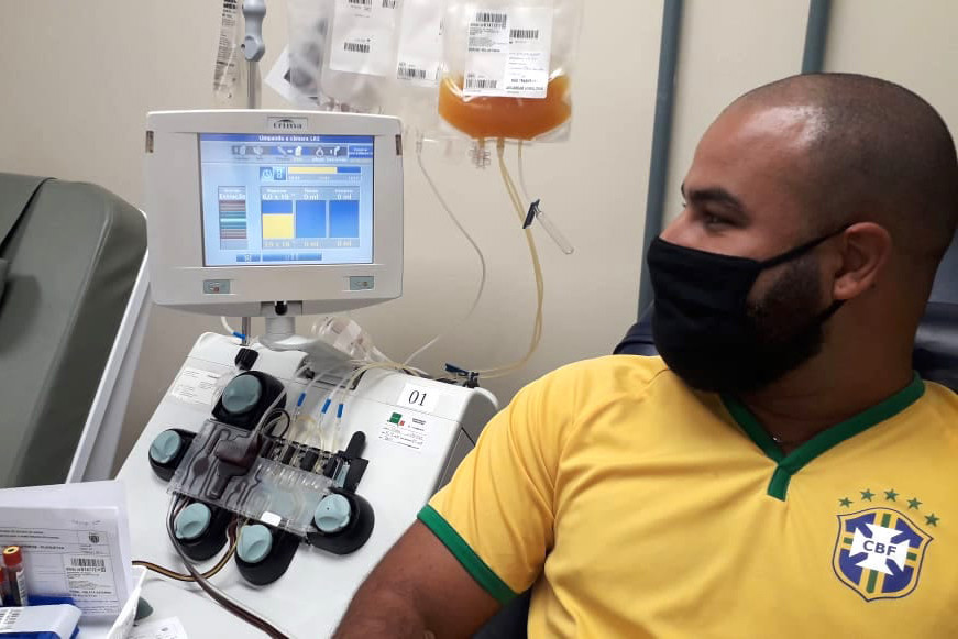 Hemepar inicia projeto-piloto com uso de plasma para tratar Covid-19. Foto: Divulgação / Hemepar