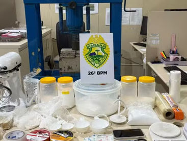 PM fecha laboratório de drogas e suspeito foge e é recapturado