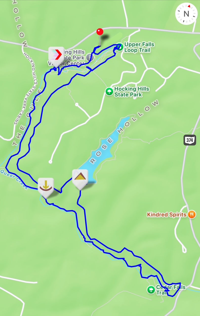 Old Man's Cave hike in Hocking Hills