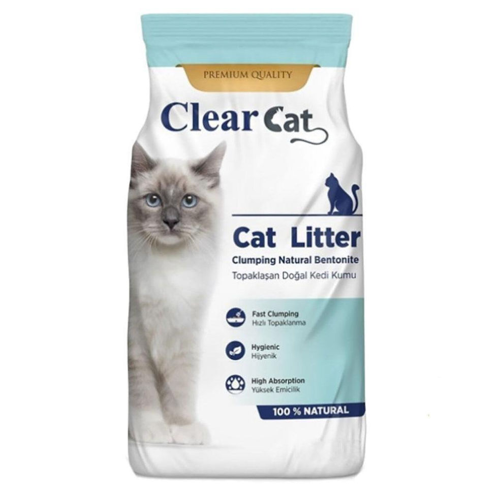 CLEAR CAT TOPAKLANAN KEDİ KUMU 5 KG