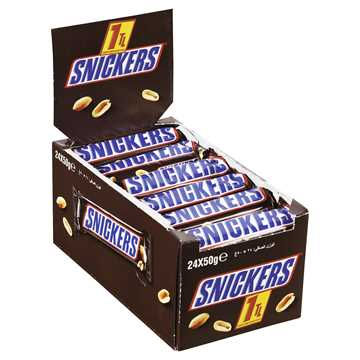 SNİCKERS SÜTLÜ ÇİKOLATA KAPLI KARAMEL YERFISTIĞI VE NUGALI BAR 50 GR