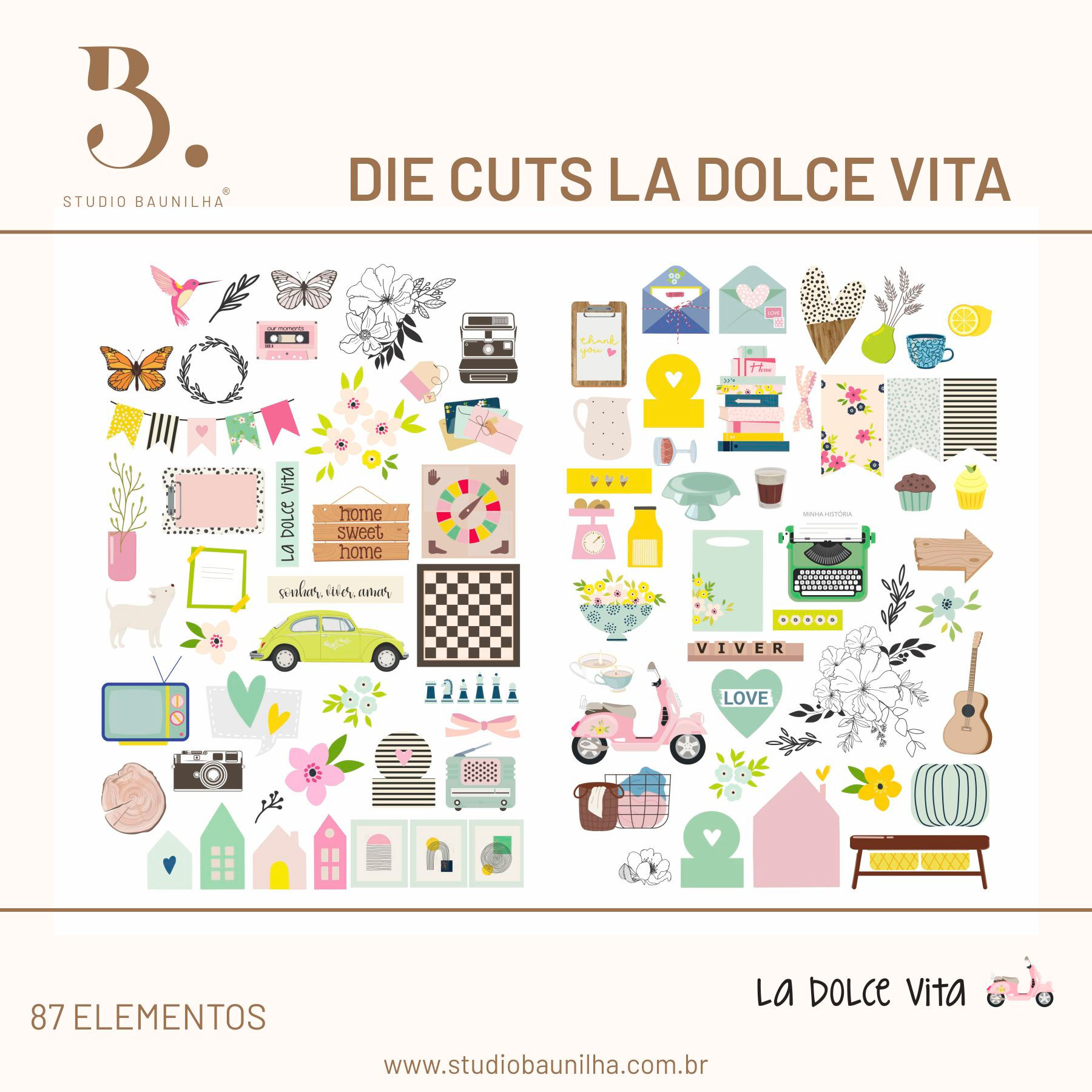 Die cuts - coleção LA DOLCE VITA