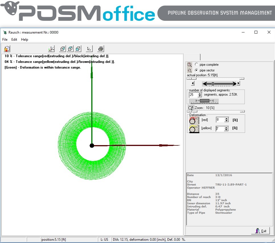 Laser Profiling Trenchless Pipe Repair CCTV Pipe Inspection Conduit