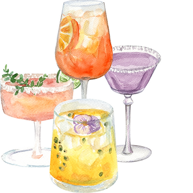 Cocktails, mobile cocktail bar