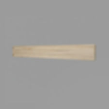 Wooden rail on gray surface. Bulk Pack 98" Beachwood Handi Tool Rail HandiSOLUTIONS
