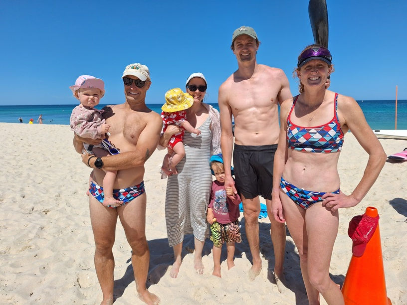 Fourth - Team Simmonds & Co - Mark Grzanka (and Ari), Bernie Williams (and Ruby and Vinnie), Rhodri Simmonds and Maia Simmonds