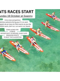 Points Races Start 9:00 am Sunday 19 October