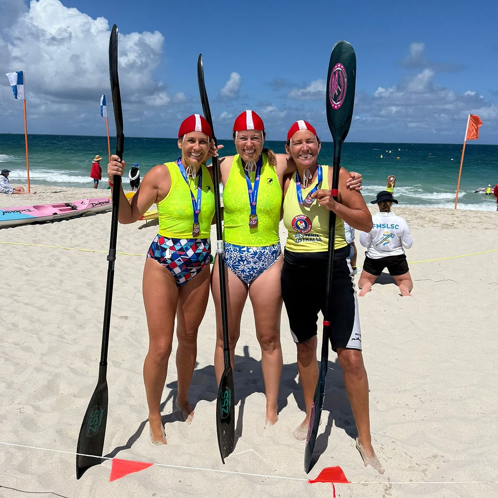 Kate, Leesa, Kristie - 110+ years Female Single Ski Relay