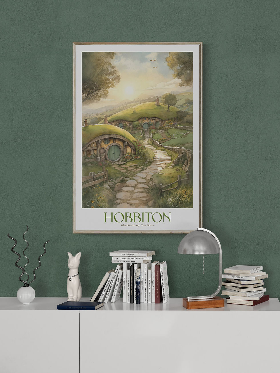 Poster of Hobbiton, the Shire on high quality digital print